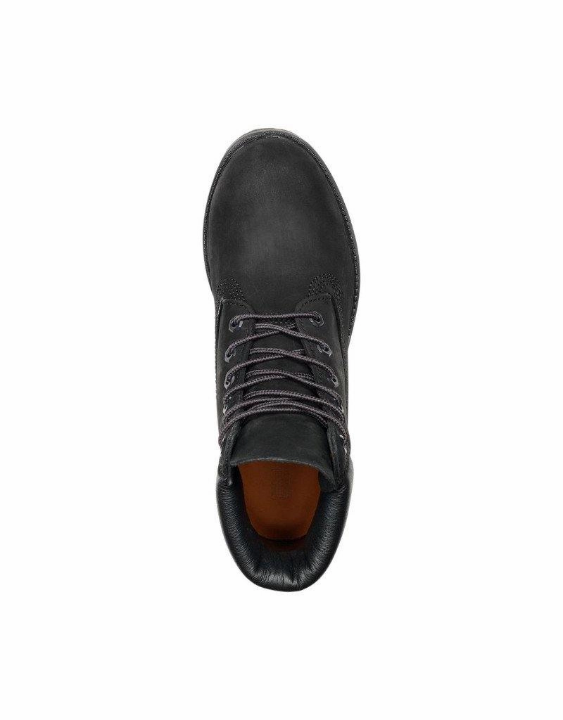 Timberland Men Premium 6" Black Full Grain Waterproof Shoes With Wide Toe Box