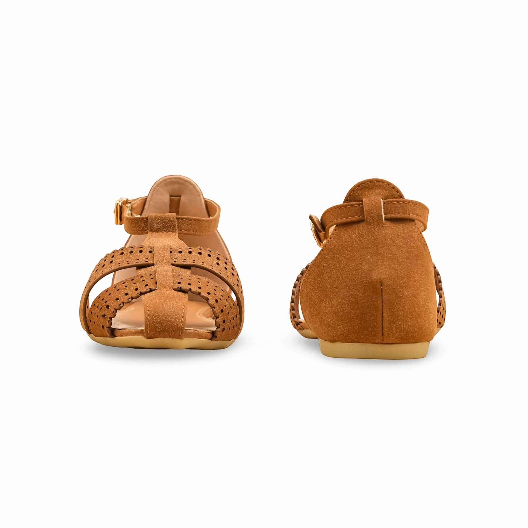 Brown Women Pumps WN1314 Short Dress With Flat Shoes