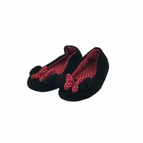 House Slippers With Arch Support M&S Black Bowtie Minnie Mouse Slippers Shoe Size 2