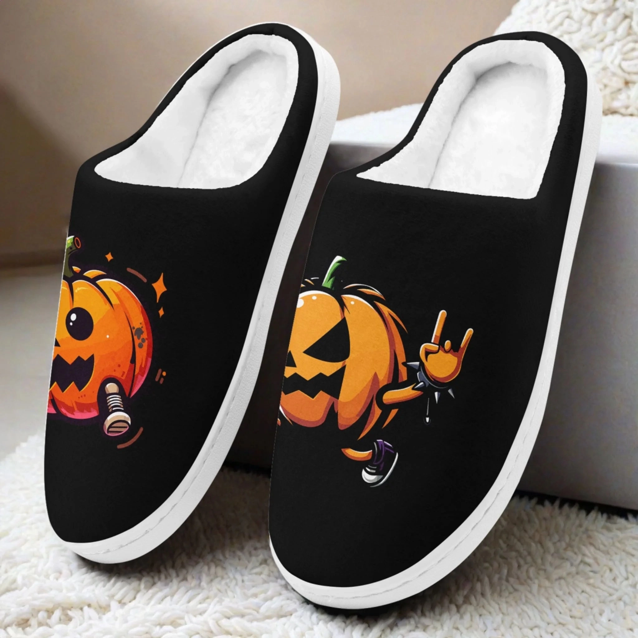 Quiksilver Slippers Toponepod Halloween Pumpkin Slippers | Personalized with Name Logo | Halloween gift