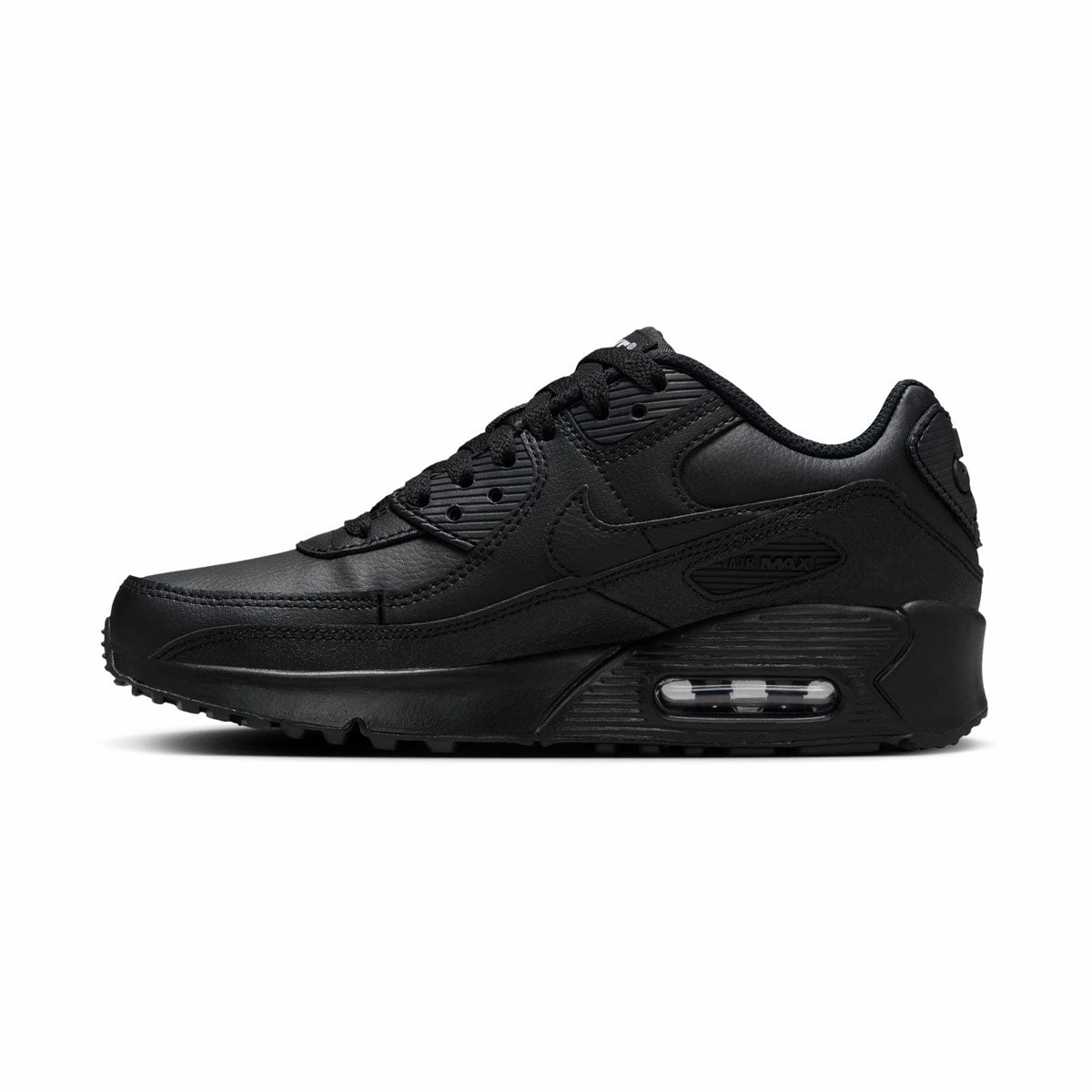 Nike Air Max 90 'Triple Black' Big Kids' Shoes Lulu Running Shoes