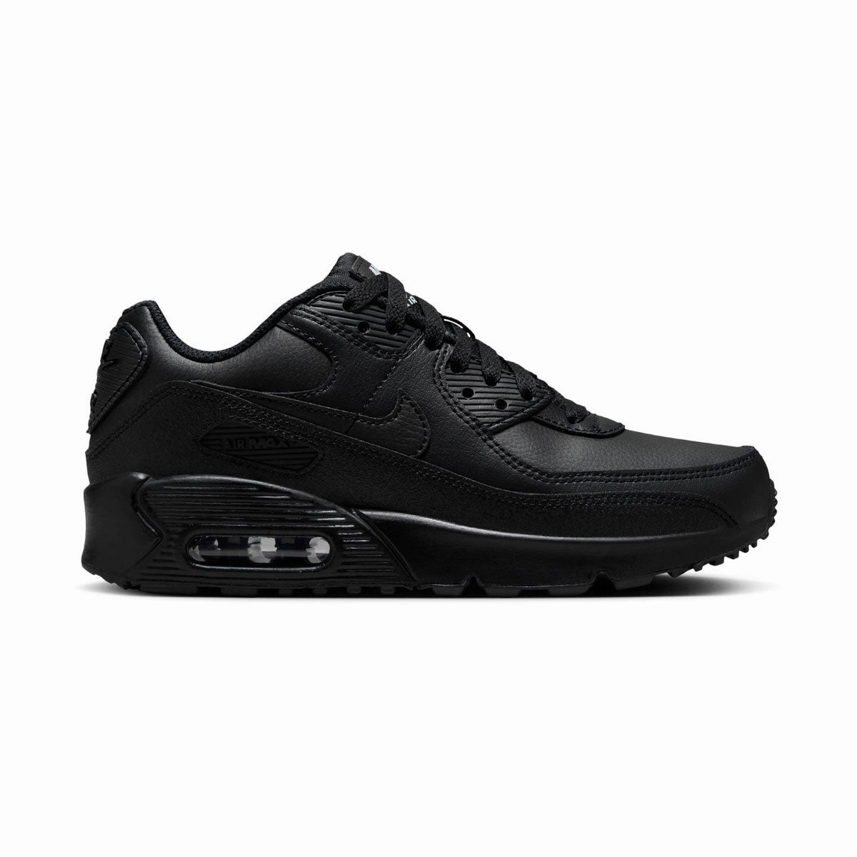 Nike Air Max 90 'Triple Black' Big Kids' Shoes Running Shoes For Metatarsalgia