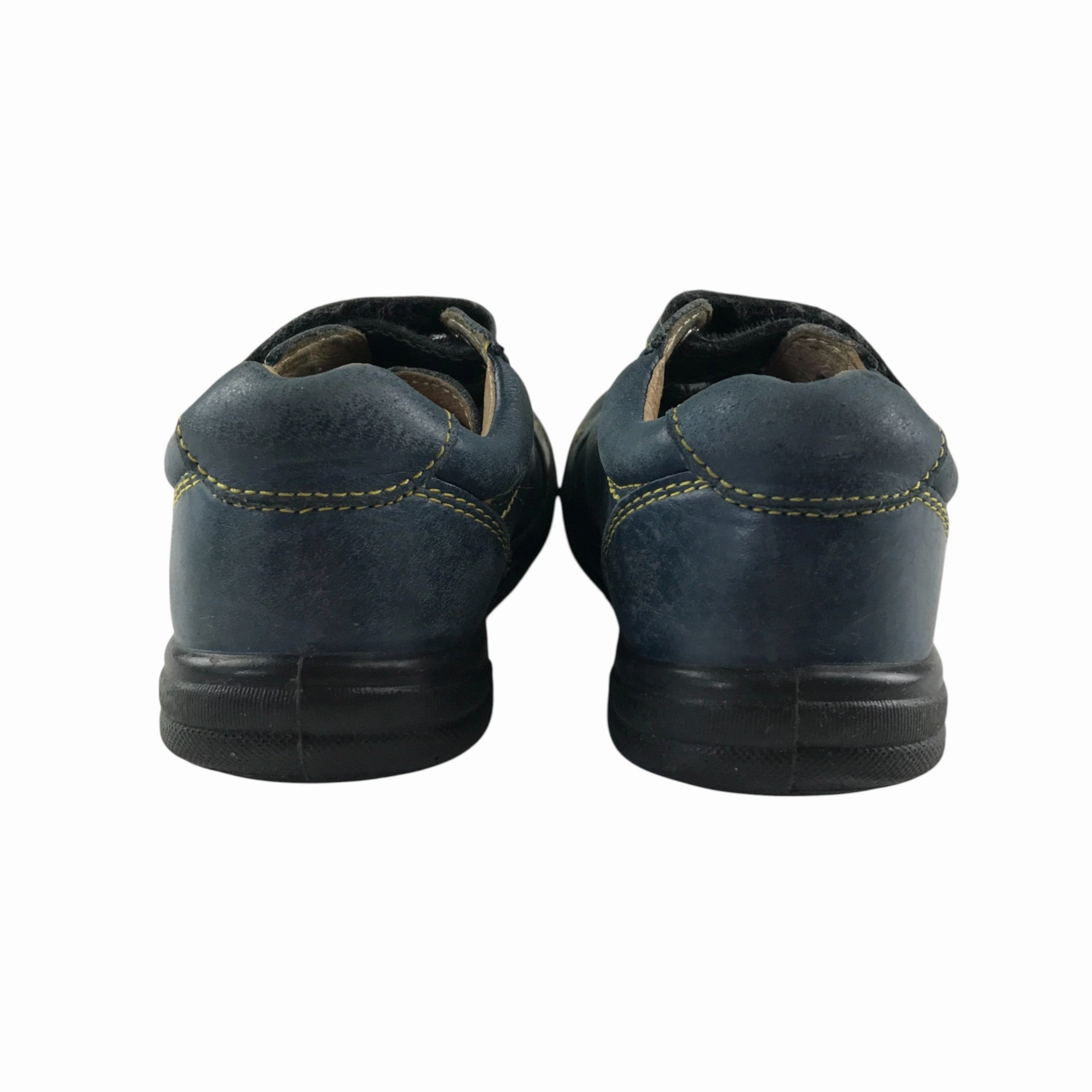 Comfortable Walking Shoes Stylish Start-rite trainers shoe size 8F junior navy with yellow stitching