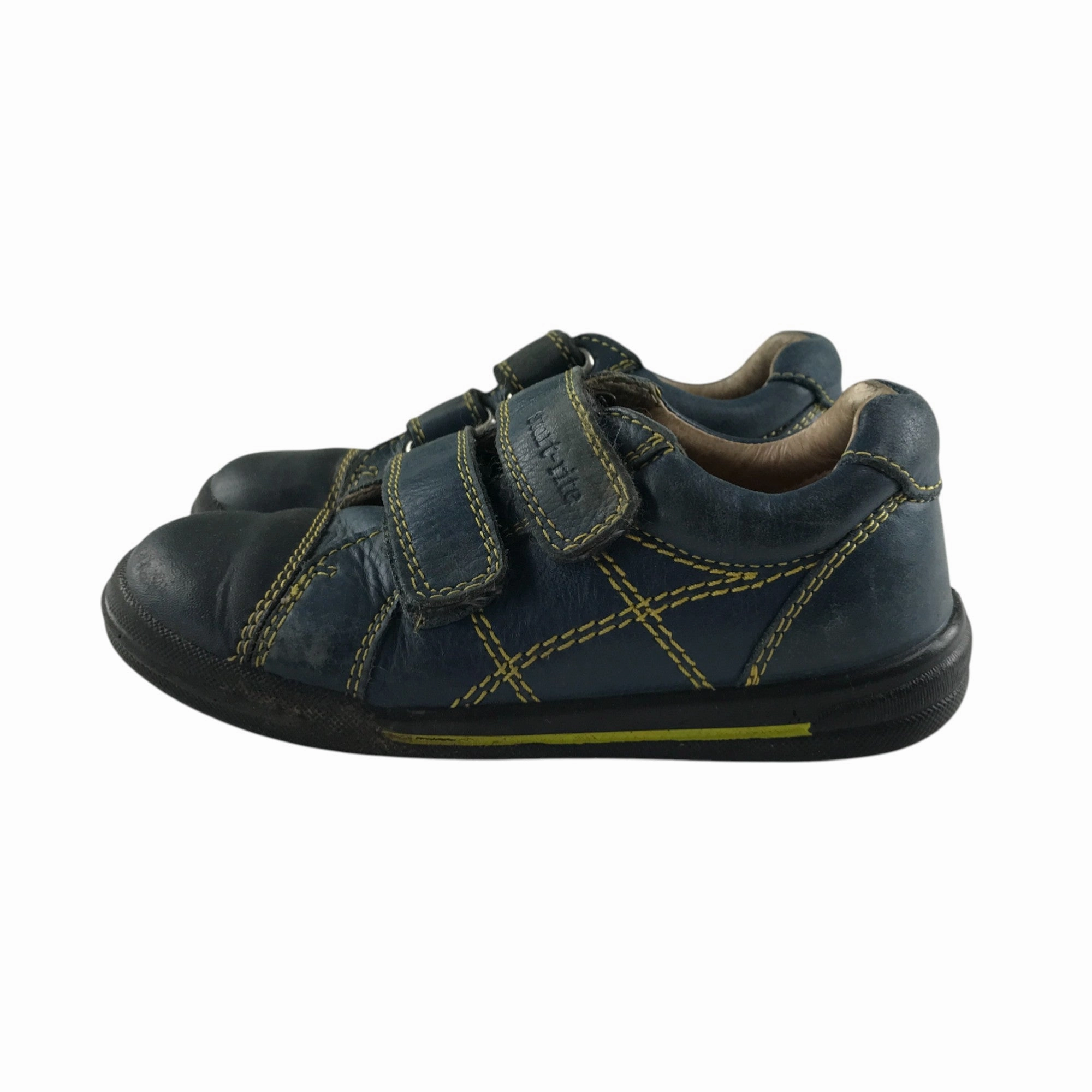 Walking Shoes For Infants Learning To Walk Start-rite trainers shoe size 8F junior navy with yellow stitching