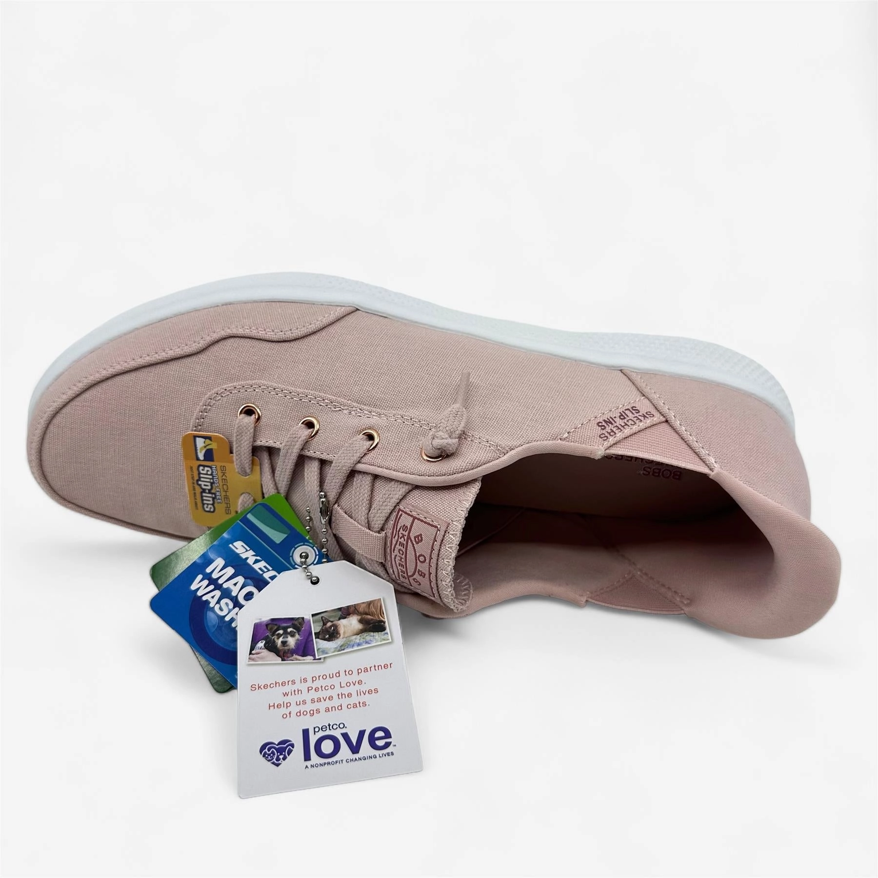 Skechers Bobs Skipper Keep It Sweet Blush Womens Size 11 Casual Slip-On Best Walking Shoes For Vacation