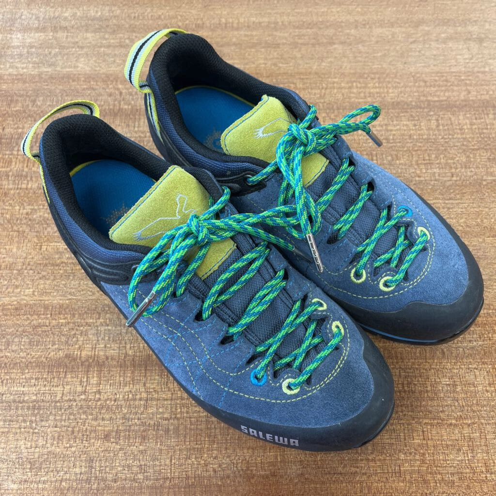 Salewa - Women's Mountain Trainer Pelle - MSRP comp $239: Blue/Black/Green/Yellow-women-W6.5 Keen Targhee Iii Waterproof Mid Hiking Boots
