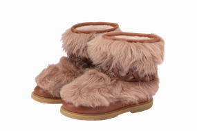 Lace Up Winter Boots Keiza Boots | Beige Sheep Wool