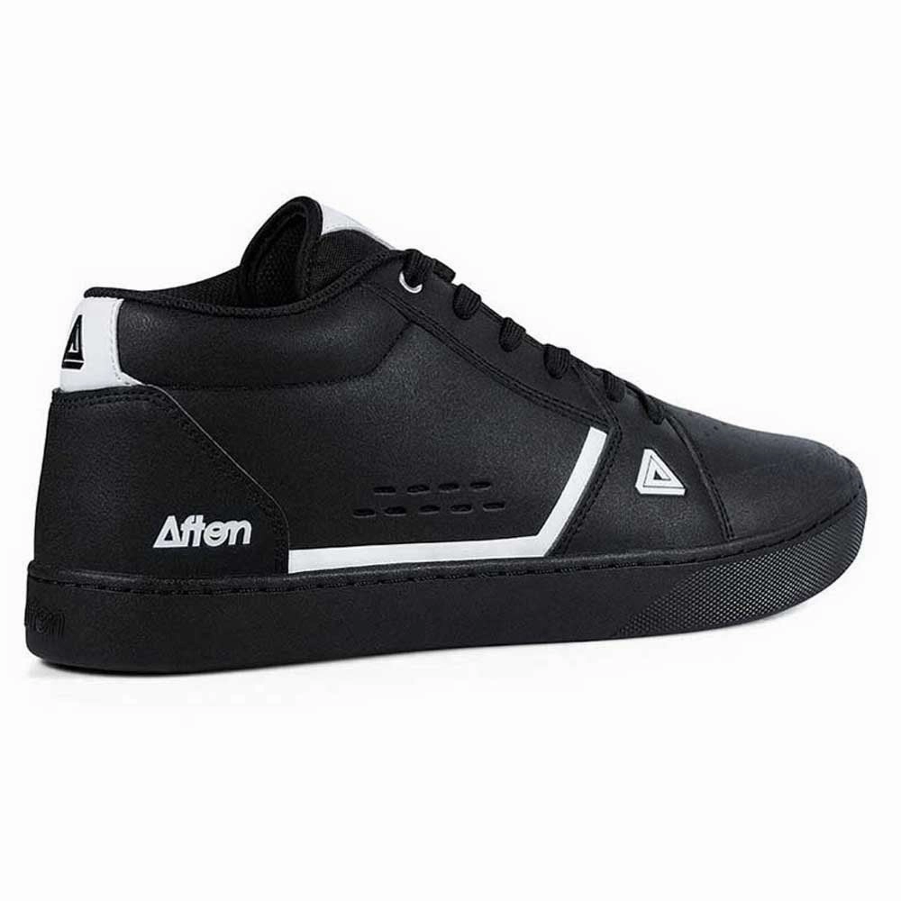 Afton Cooper Flat Pedal MTB Shoe - Black-White Trendy Flat Work Shoes
