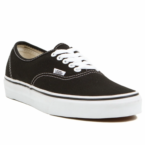Vans Classics Authentic Black Mens Shoes 70s Skate Shoes