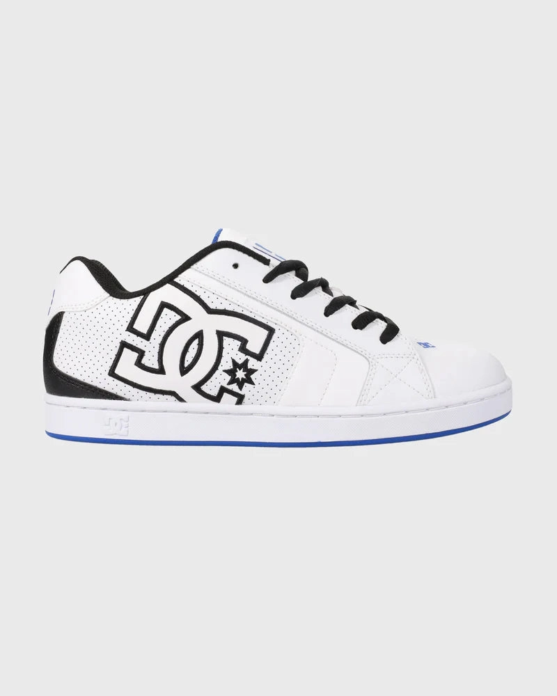 Skate Shoes Skateboarding DC Net - White/Black/Blue