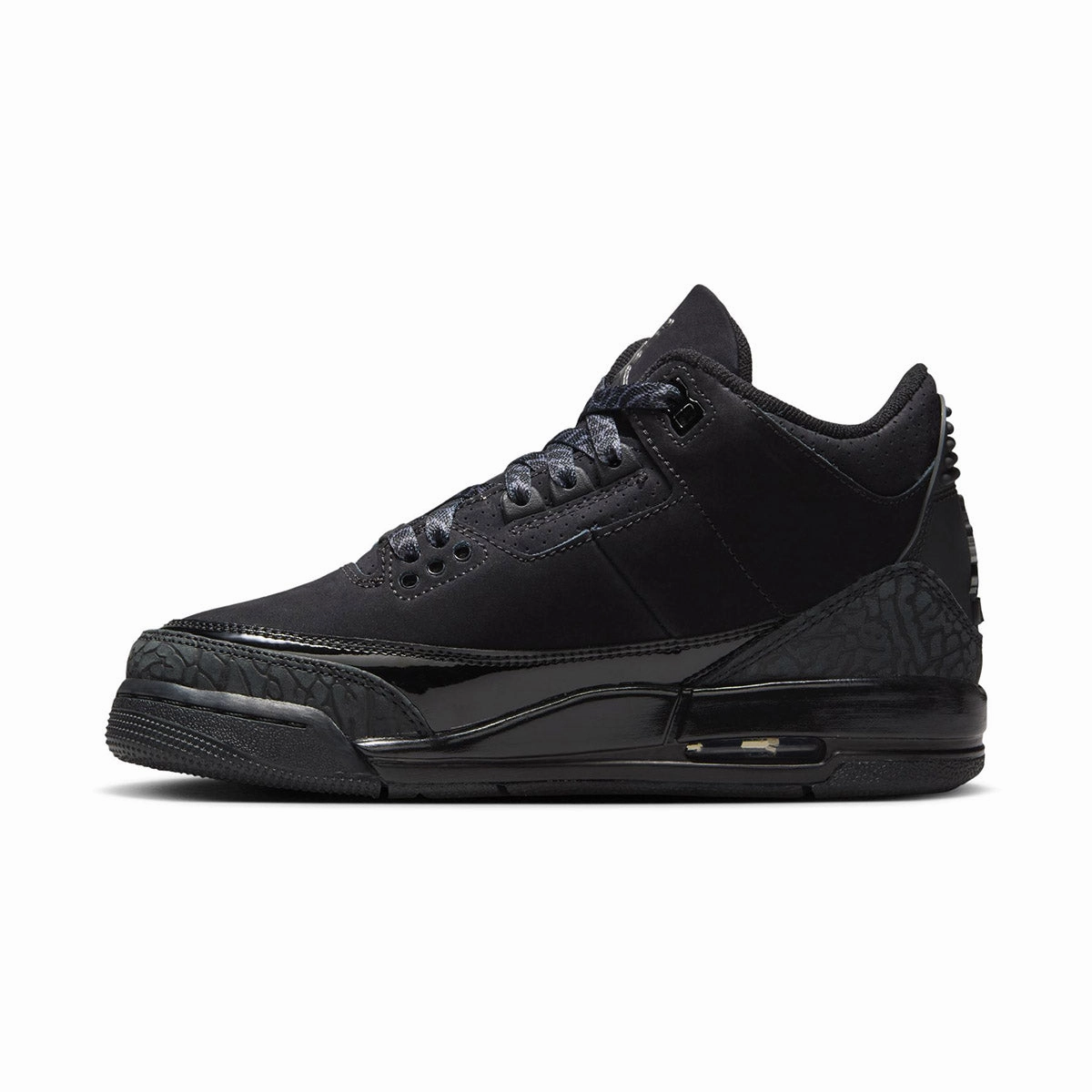 Air Jordan 3 Retro 'Black Cat' Big Kids' Shoes Fashionable Walking