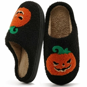 Leopard Slide Sandals Ecetana House Slippers for Women Men Fuzzy House Shoes with Memory Foam