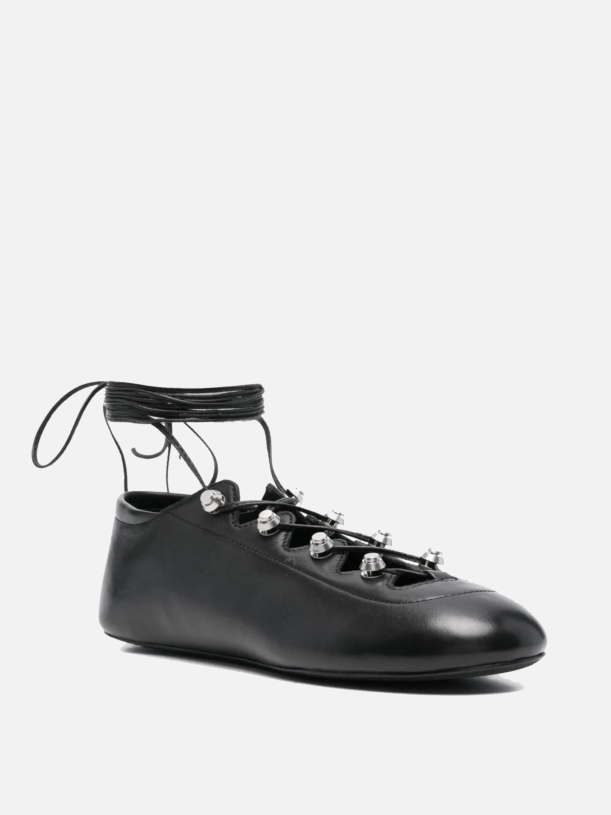 Shoes Fallen Arches And Flat Feet ALEXANDER WANG - Women Vyollette Lace Up Flat Sneakers