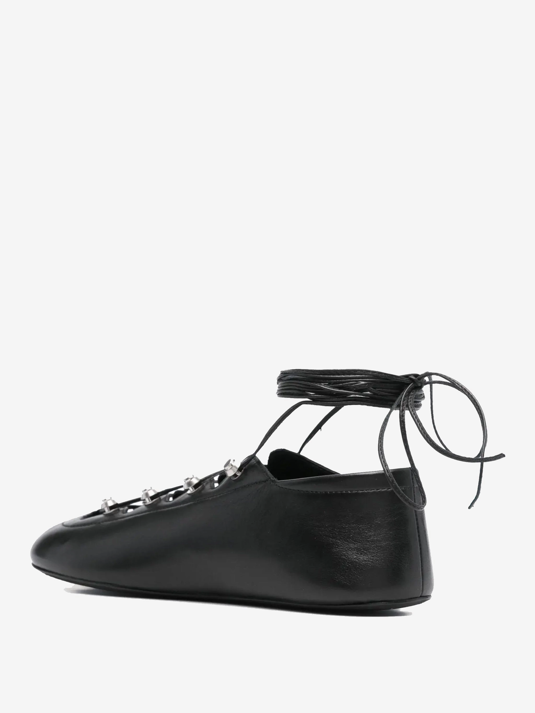 ALEXANDER WANG - Women Vyollette Lace Up Flat Sneakers Flat Shoes Brand Lokal