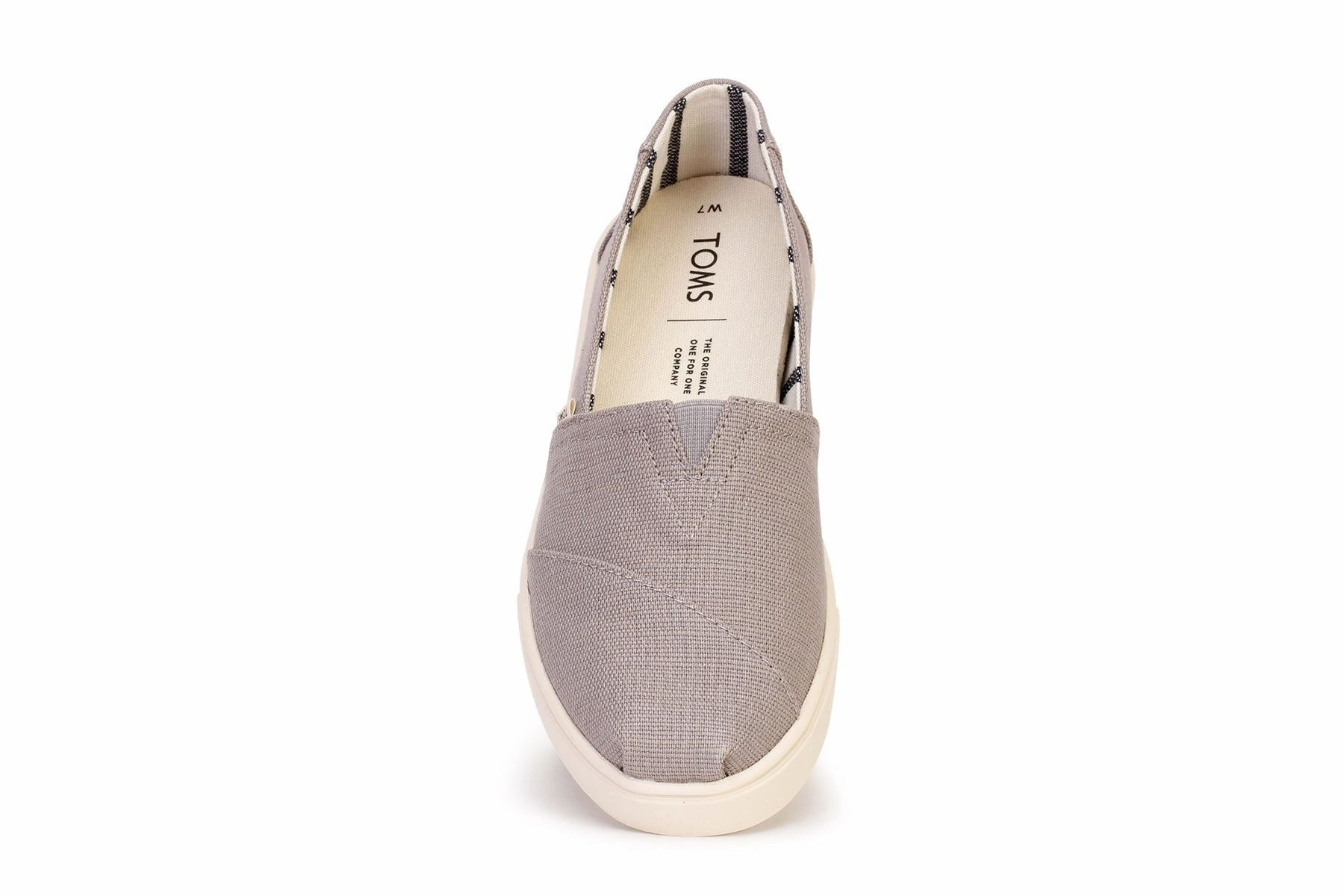 Alpargata Cupsole Slip-On Flat Grey Shoes