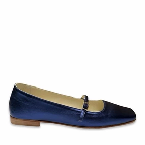 Camellia Flat Shoes Alta II Flat - Metallic Blue