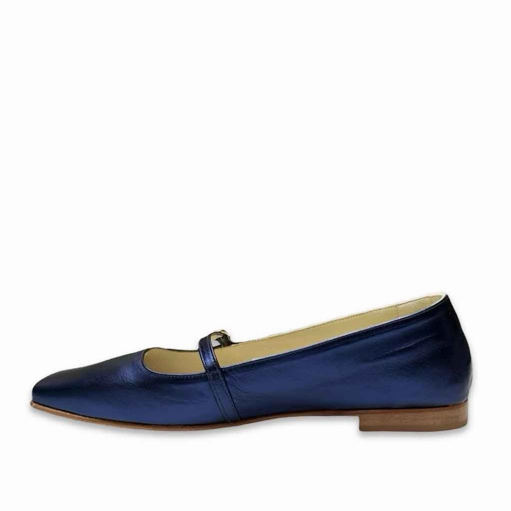 Alta II Flat - Metallic Blue Vintage Flats Shoes