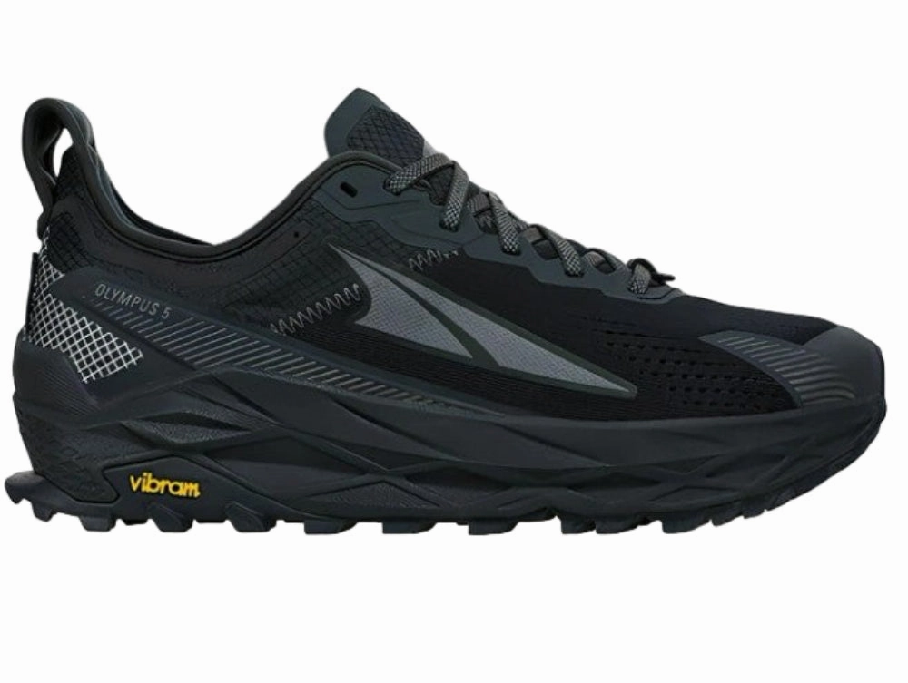 Altra Olympus 5 Trail Running shoes For Men, Black/Black Casual Flat Shoes