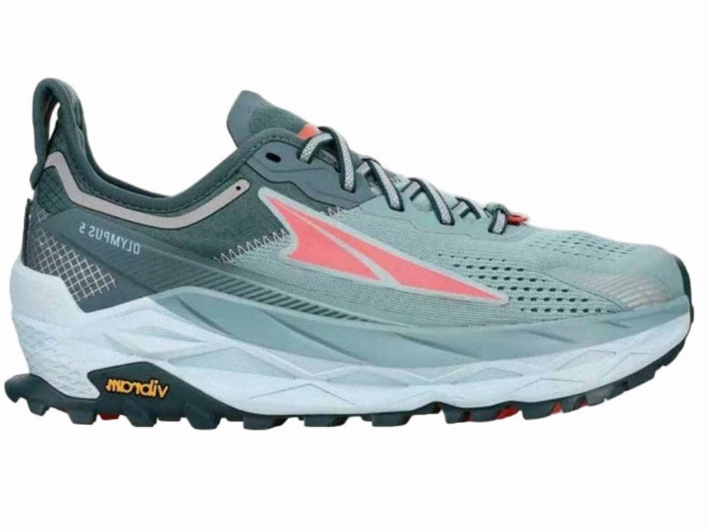Vintage Sears Hiking Boots Altra Olympus 5 Trail Running shoes For Women, Dusty Teal