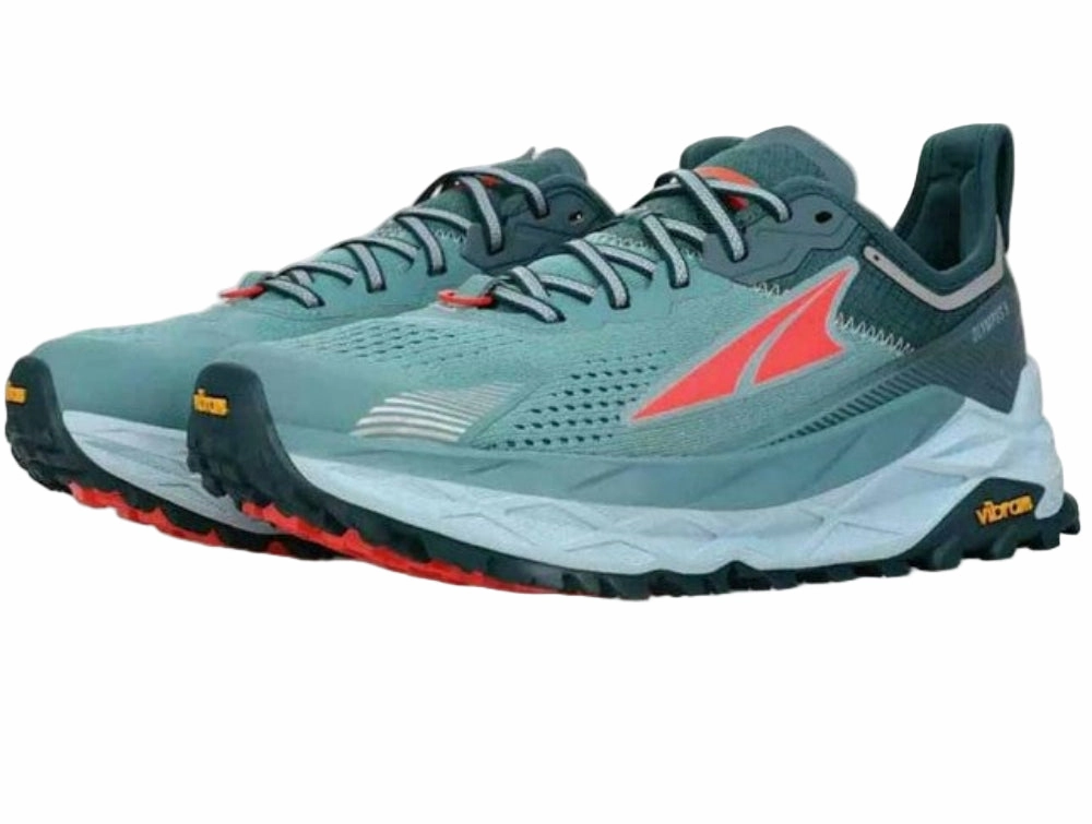 Best Hiking Boots For Ireland Altra Olympus 5 Trail Running shoes For Women, Dusty Teal