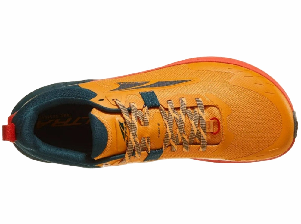 Sporty Casual Shoes Altra Timp 5 Trail Running shoes For Men, Orange/Teal