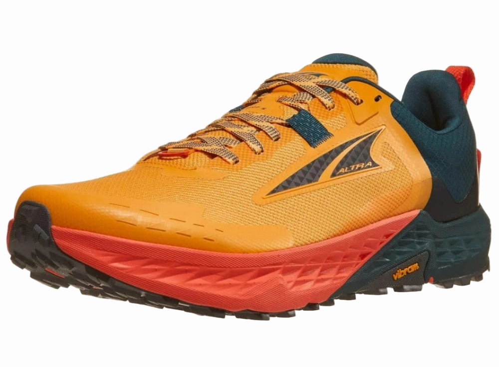 Altra Timp 5 Trail Running shoes For Men, Orange/Teal Styleforum Casual Shoes