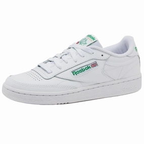 Reebok Mens Club C Sneaker, White/Green Redwing Casual Shoes