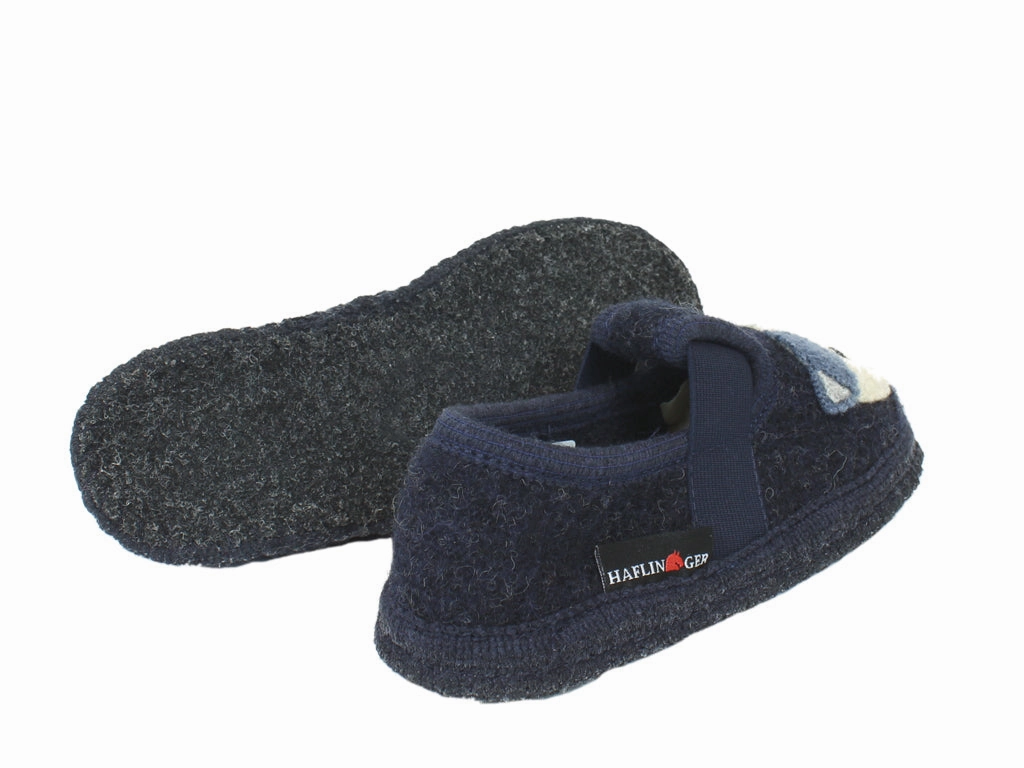 Pooh Slippers Haflinger Children's slippers Pets Blue