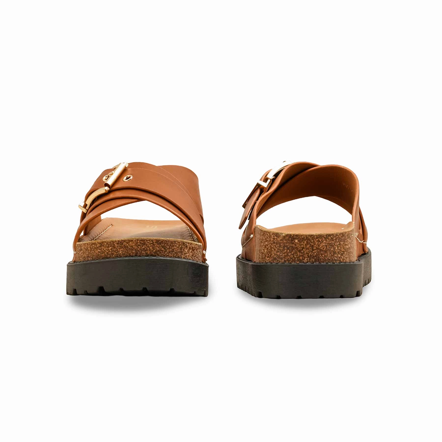 Brown Formal Slipper For Women PU0391 Wash Bombas Slippers