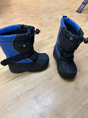 Koala Kids Blue Black Snow Boots 8 (Lil' Kid) Fold Over Knee Boots