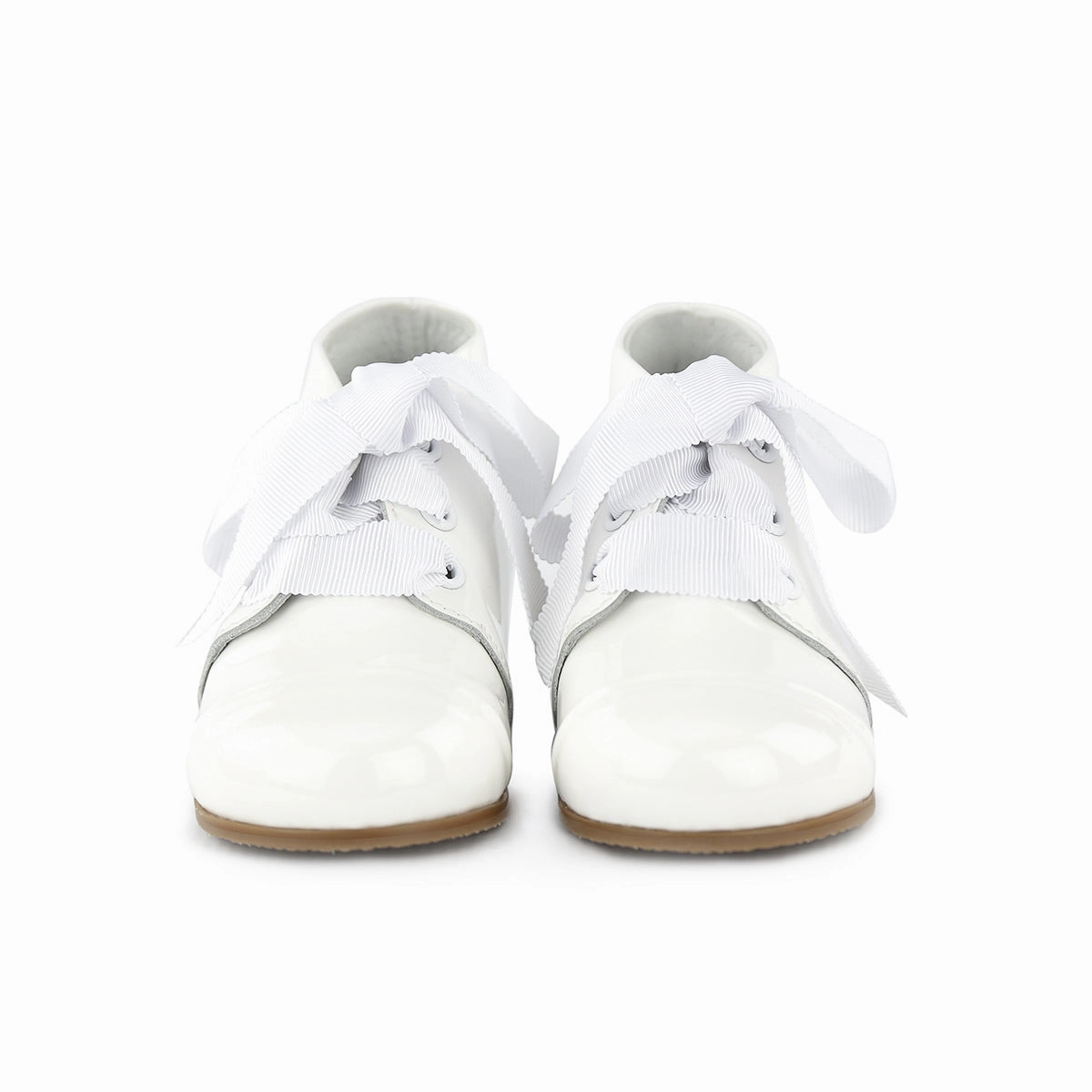 Knee High Boots For Big Calves Amelia Patent Leather Lace-up Booties