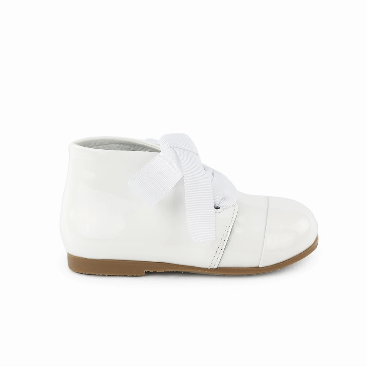 Guidi Boots Amelia Patent Leather Lace-up Booties