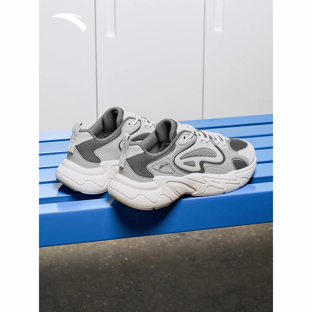 ANTA Men Pulse Casual Shoes/Sneakers 1125B8856-3 -Steel Grey/Pigeon Grey/Grey (Kasut Kasual Lelaki/Snikers) Slip-on Casual Shoes Loafer