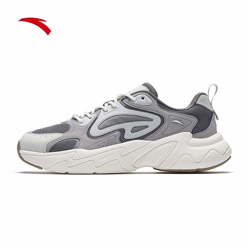 Casual Shoes Gq ANTA Men Pulse Casual Shoes/Sneakers 1125B8856-3 -Steel Grey/Pigeon Grey/Grey (Kasut Kasual Lelaki/Snikers)