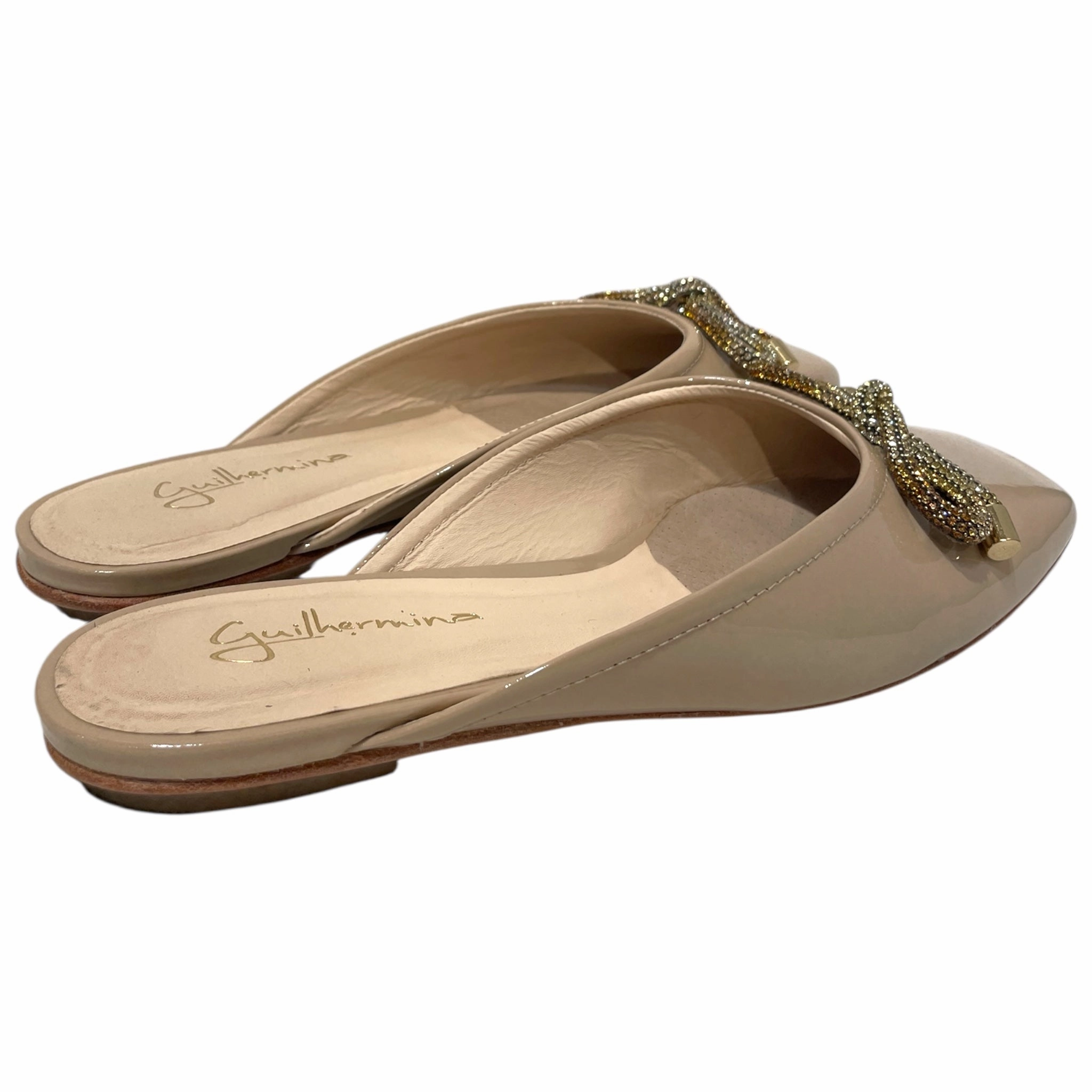 Anthropologie/Flat Shoes/US 7/Acrylic/CRM/Guilhermina Ballet Flat Flat Shoes Leather