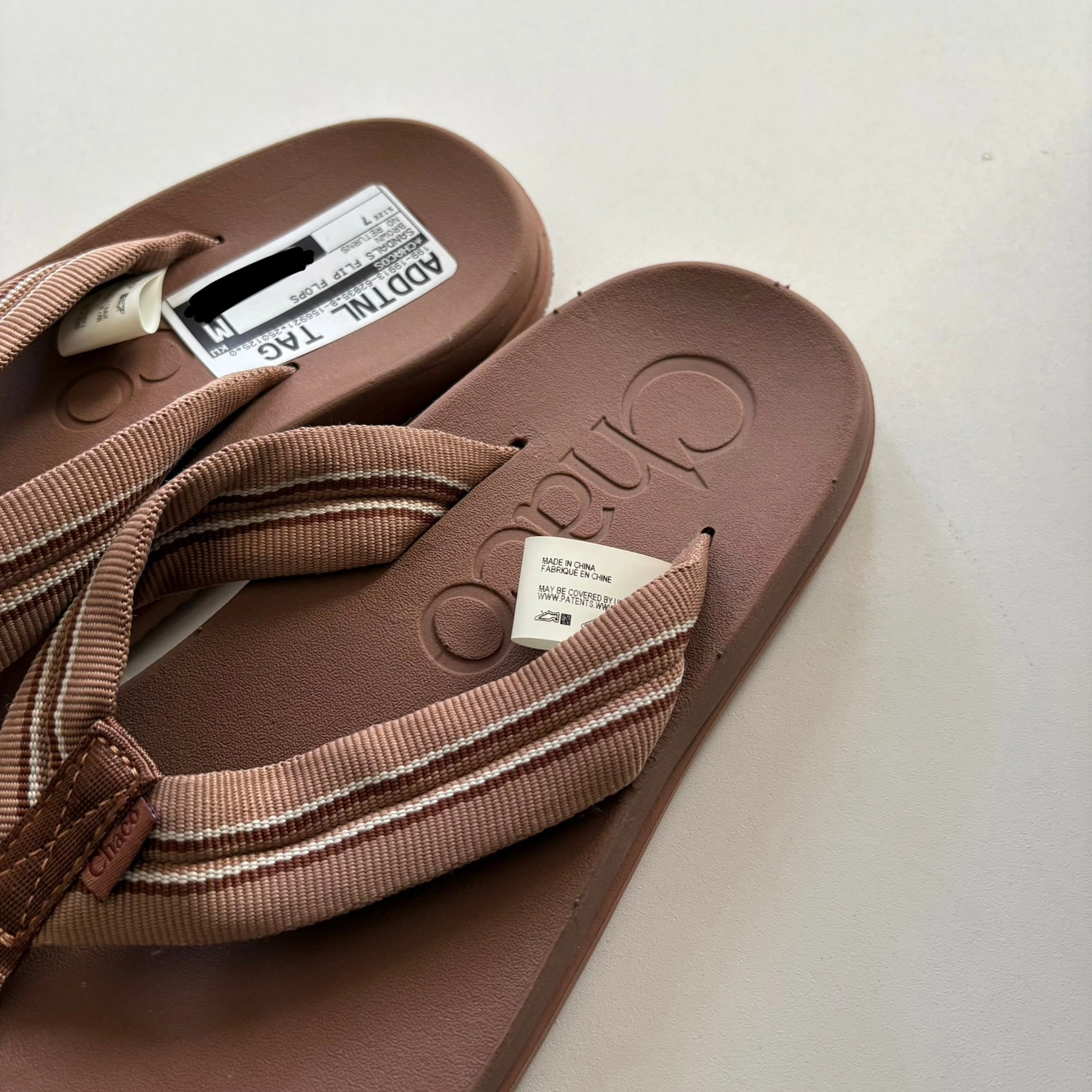 Grey Wedge Flip Flops Sandals Flip Flops By Chacos In Brown, Size: 7