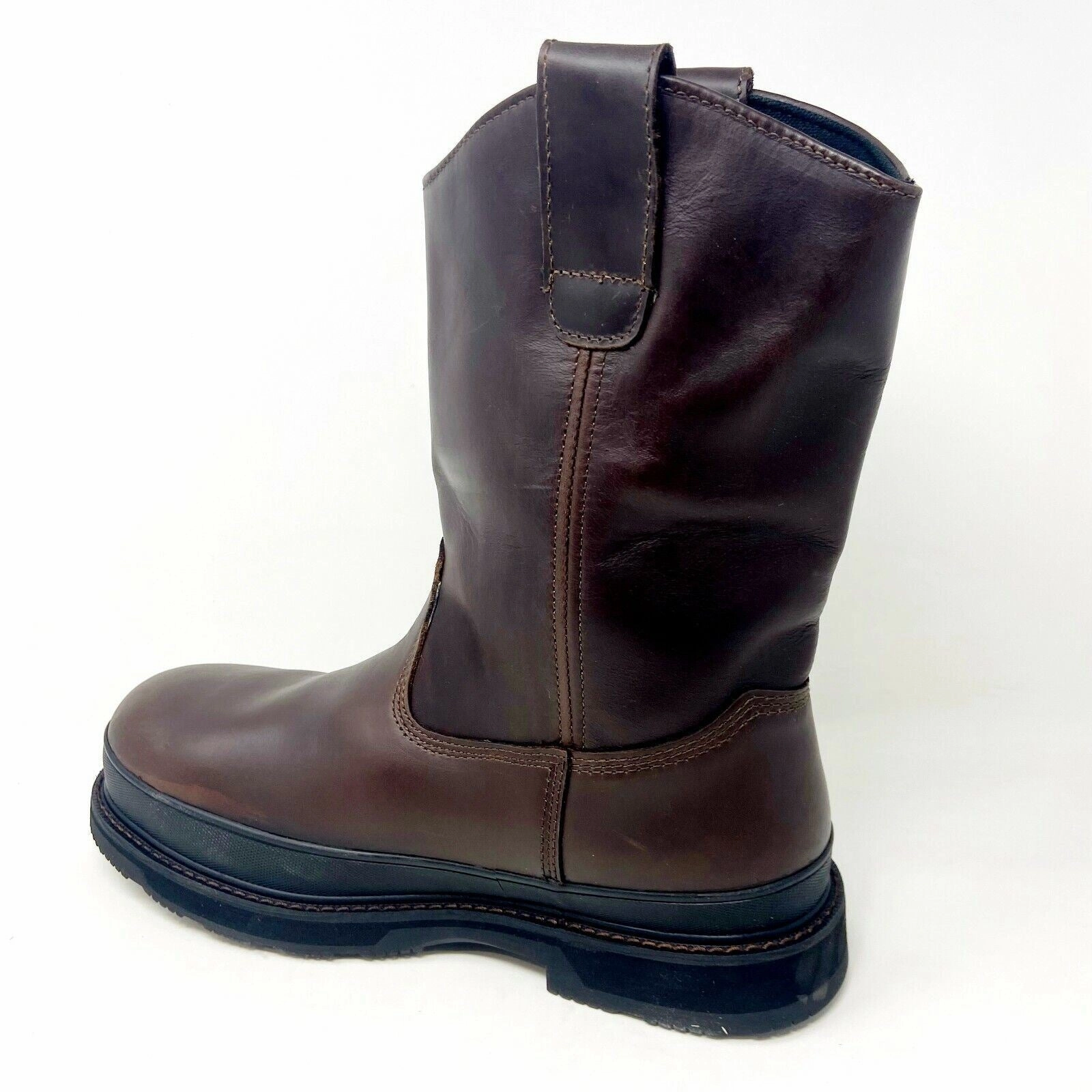 Shoes For Crews Ace Bronco II Brown Slip Resistant Comp Toe Womens Work Boots Cowboy Boots Mid Calf
