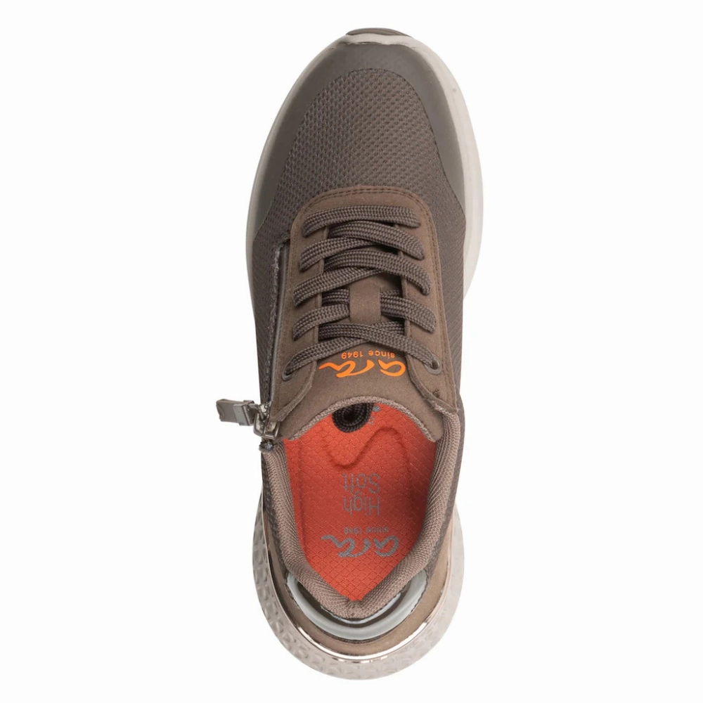 Eastland Casual Shoes Ara Manteo Taiga Hydrophobic Zip Sneaker (Women's)