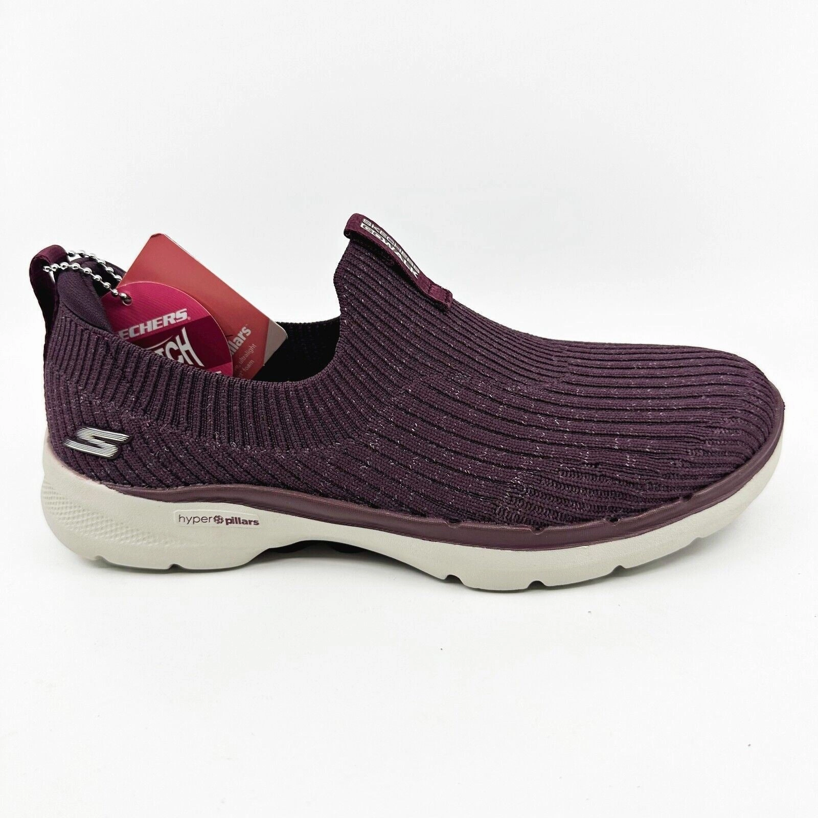 Best Waterproof Walking Shoes For Europe Skechers Go Walk 6 Ocean Crystal Burgundy Womens Size 5 Comfort Shoes