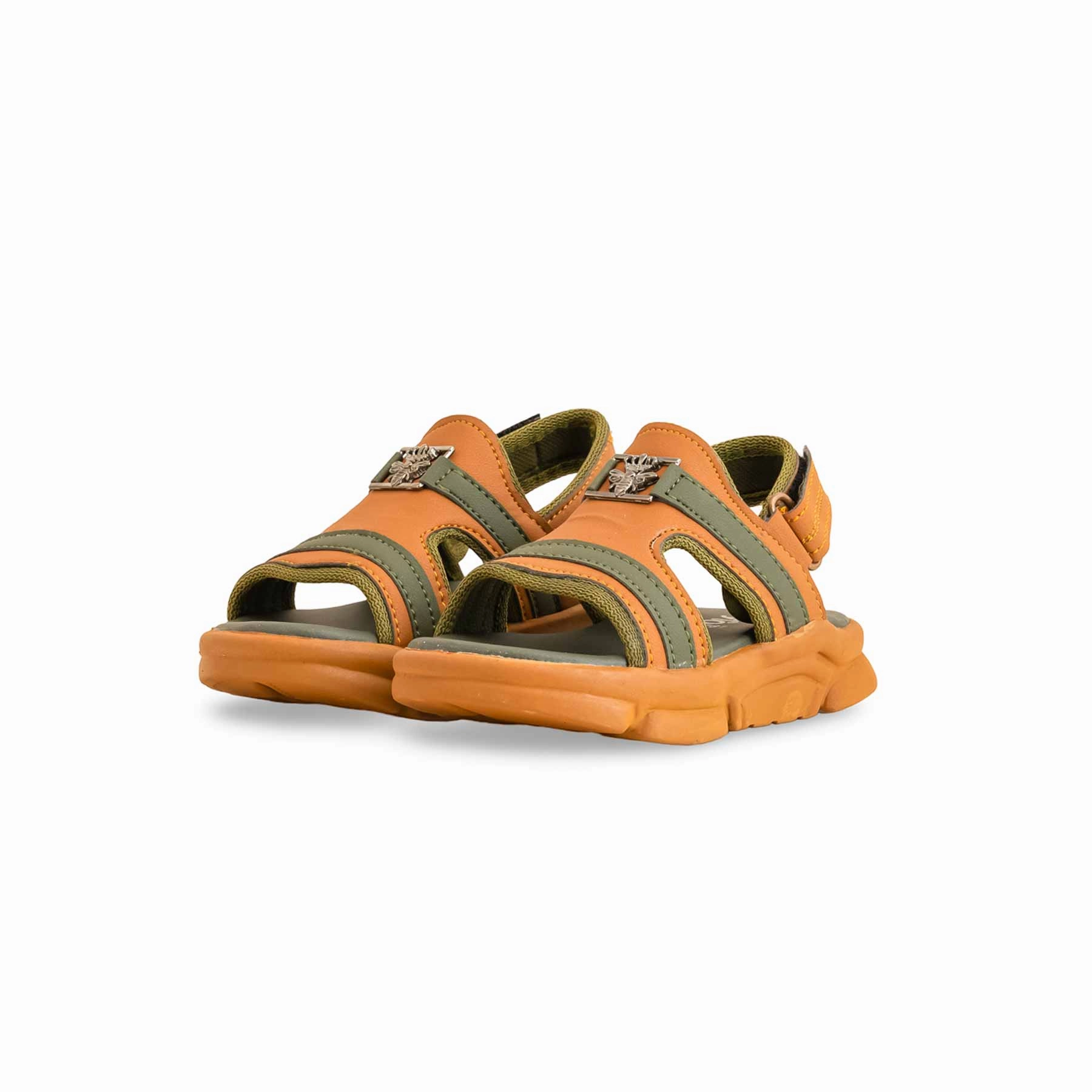Comfy And Cute Sandals Boys Mustard Formal Sandal KD4781