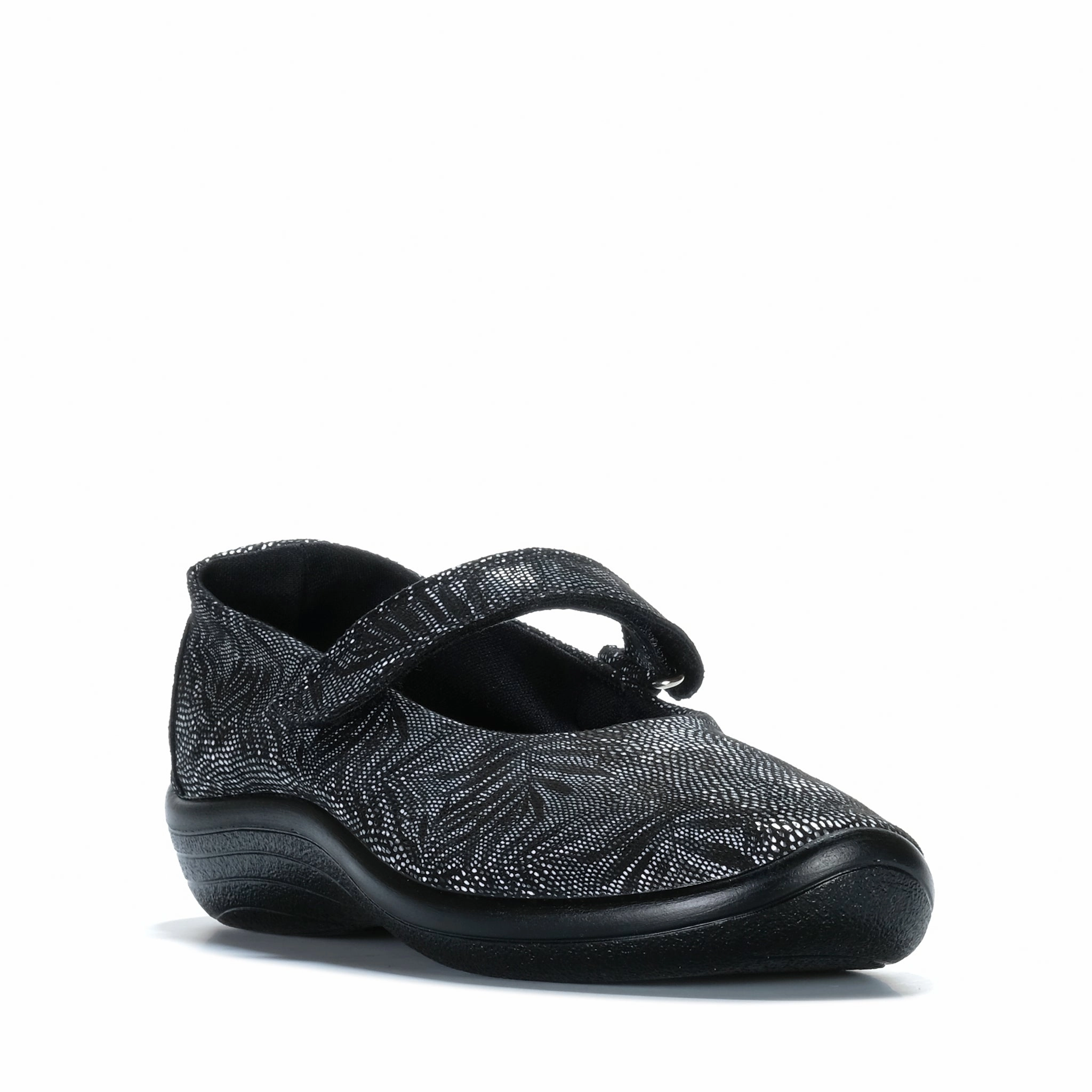 Vegan Walking Shoes Arcopedico Estrela Palm Black