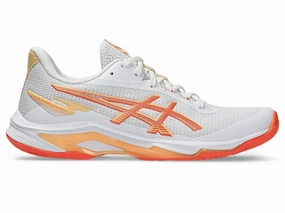 Asics Shoe Fitting Guide ASICS Netburner Ballistic 4 - White / Vivid Coral