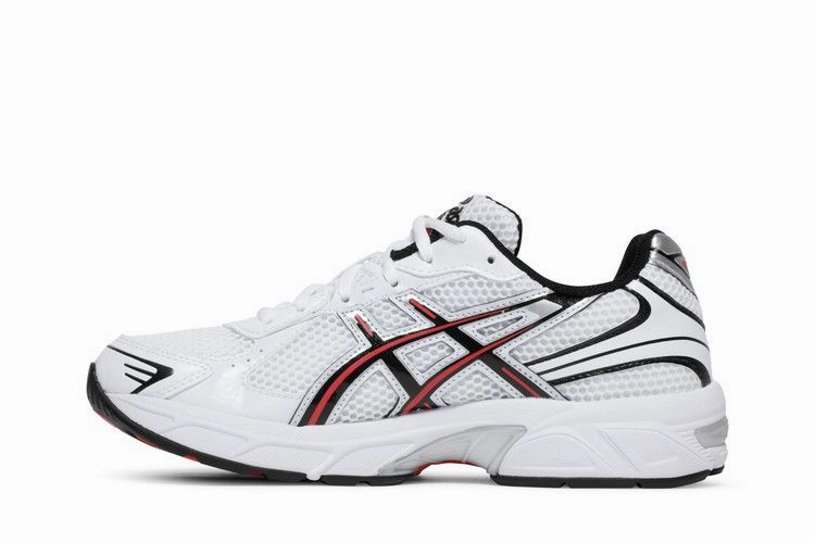 ASICS Gel-1130 White Electric Red Asics High Jump Shoes
