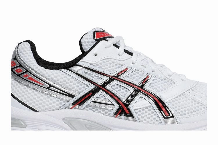 ASICS Gel-1130 White Electric Red Asics Gel Kayano Trainer Evo Retro Running Shoe