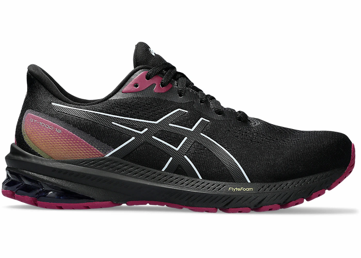 ASICS GT-1000 12 GTX Black Light Blue (Women's) Asics Gel-rocket 12 Court Shoes Reviews