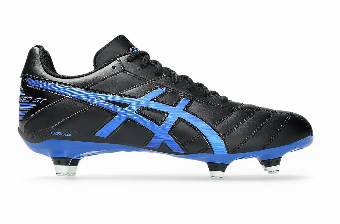 Asics Shoes For Arch Support Asics Lethal Speed ST Boots  Black / Blue