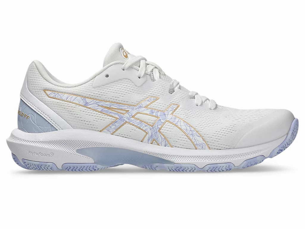 Asics Gel Kayano 27 Running Shoes ASICS Netburner Shield - White / Blue Fade