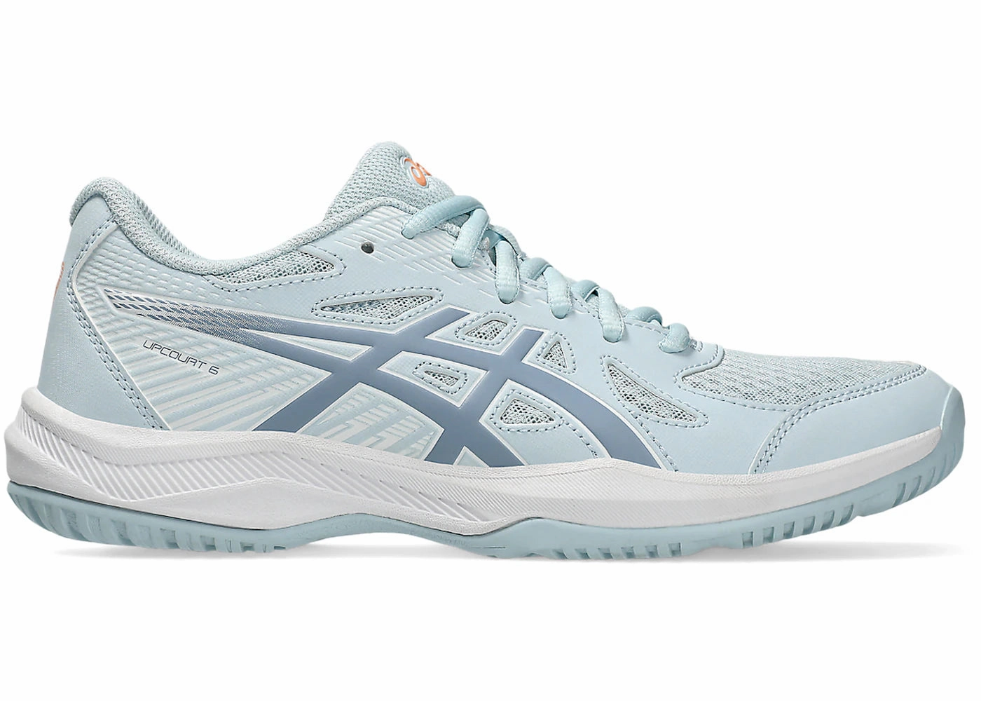 Asics Squash Shoes Gel Rocket ASICS Upcourt 6 Cool Grey Grey Blue (Women's)