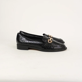 ASOS Black Loafer Flat Shoes Lace Flat Wedding Shoes