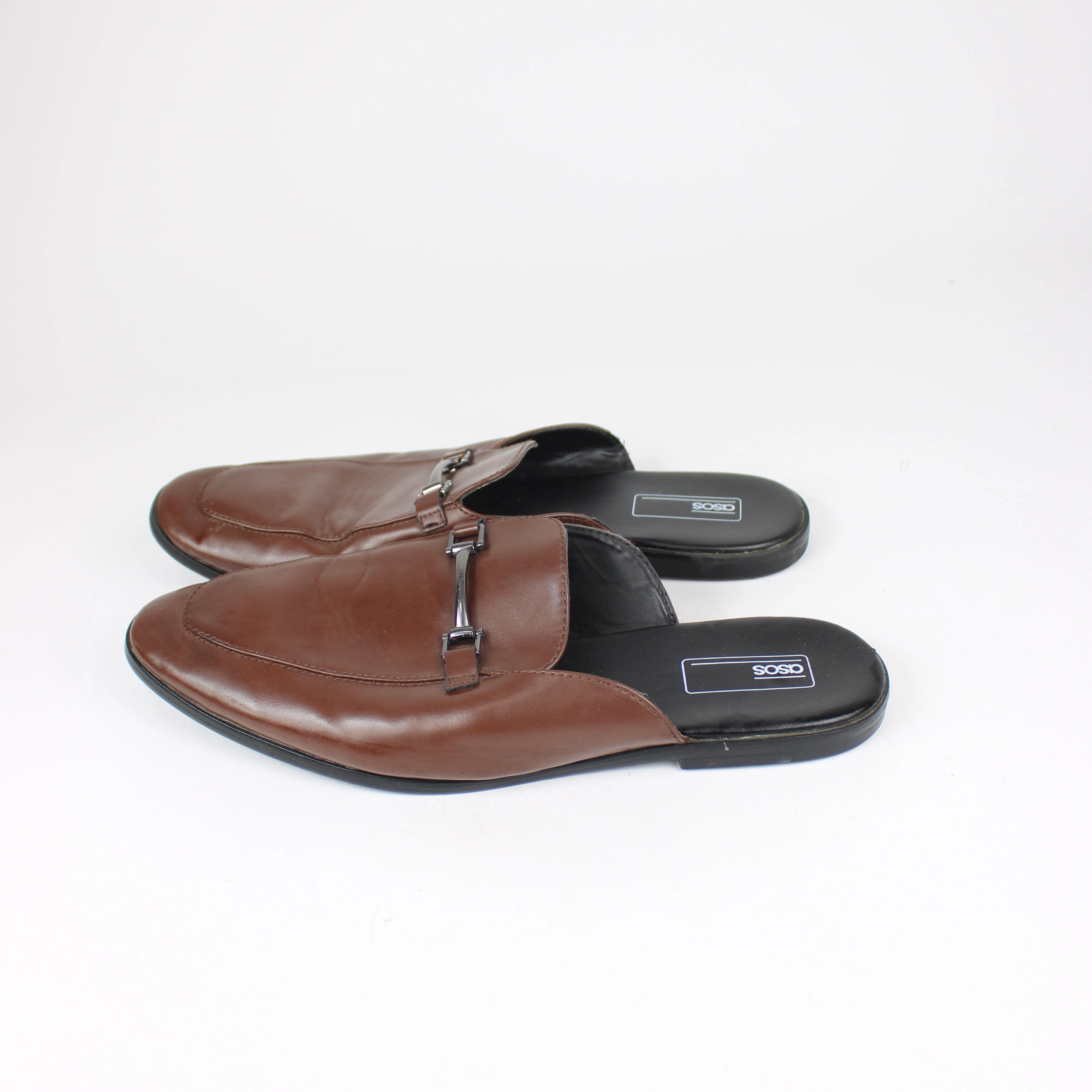 Asos Brown Faux Leather Slip Ons Slip On Shoes For High Arches